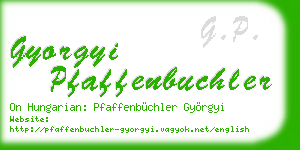 gyorgyi pfaffenbuchler business card