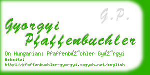 gyorgyi pfaffenbuchler business card